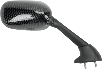 EMGO Side View Mirror - Black/Carbon Fiber Finish - Right - Yamaha 20-80553