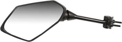 EMGO Side View Polygon Mirror - Left - Black - Part Number 20-49292