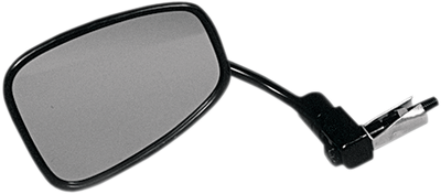 EMGO Side View/Bar End Mirror - Rectangle Curved Black for 7/8 inch Handlebars, Part #20-34010