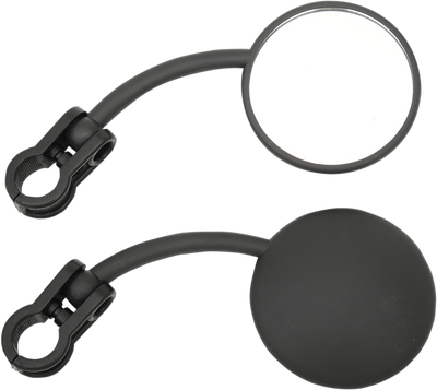 EMGO Enduro Side View Round Mirror Pair - Black, Part No. 20-64586