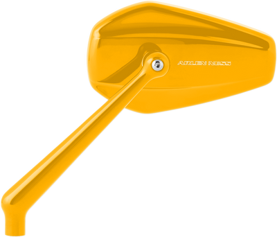 Arlen Ness Mini/Stocker Side View Mirror - Hexagon Gold - Right, Part No. 13-154
