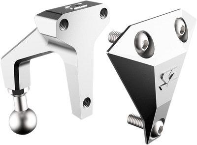 SEIZMIK Halo R Rear View Mirror for Can Am Maverick X3 - Rectangle Silver Part 56-18027