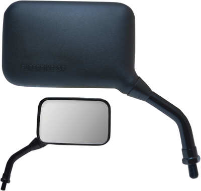 PARTS UNLIMITED 17003 Side View Convex Mirror – Short Right Angle Mirror with 5" x 3-1/4" Lens