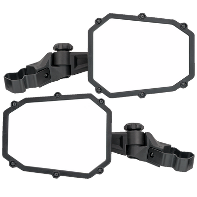 Moose Offroad Elite Side View Mirror Kit - Black MEMIRKIT-ES1CCS with Custom Clamp System