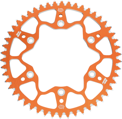 MOTO-MASTER 7075 Aluminum Rear Sprocket – 52 Tooth – Orange for Gas Gas, Husqvarna, KTM