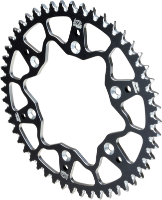 MOTO-MASTER 7075 Aluminum Rear Sprocket - 44 Tooth for Gas Gas, Husqvarna, KTM - Black (Part #620292244)