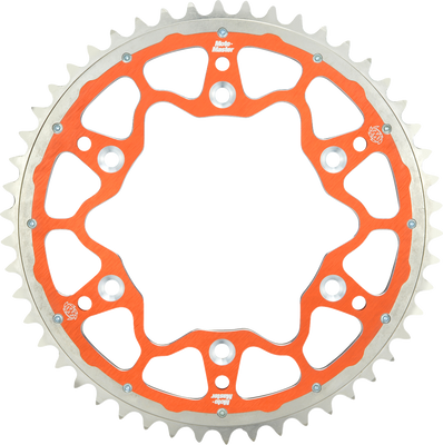 MOTO-MASTER Fusion Series Dual Ring Rear Sprocket - 50 Tooth - Orange for Gas Gas, Husqvarna, KTM - Part 620273550