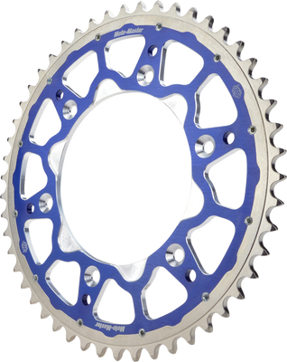MOTO-MASTER Fusion Series Dual Ring Rear Sprocket 46 Tooth for Gas Gas, Husqvarna, KTM - Blue, Part 620083446