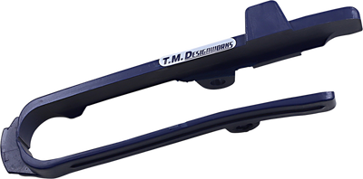 T.M. DESIGNWORKS Chain Slider for Husky/KTM - Blue (Part No. DCS-K86-BL2)