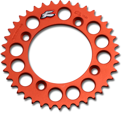 Renthal Aluminum Rear Sprocket 40 Tooth for Gas Gas, Husqvarna, KTM – Orange - Part 491--415-40P-OR