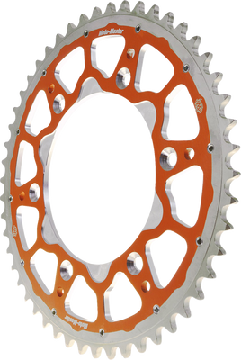 MOTO-MASTER Fusion Series Dual Ring Rear Sprocket - 46 Tooth - Orange for Gas Gas, Husqvarna, KTM | Part 620083546
