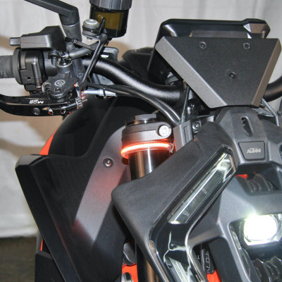 New Rage Cycles 24+ KTM 1390 Super Duke Front Turn Signals – Bright LED Turn Signal Kit with Plug & Play Installation