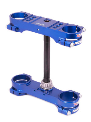 XTrig ROCS Tech Triple Clamp for Husqvarna TC 105/85 and KTM 85-105 SX, Blue - Part Number 501350501301