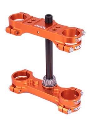 XTrig ROCS Tech Triple Clamp for KTM 65 SX, Husqvarna TC 65, GasGas MC 65 – Orange, Part Number 501220600801