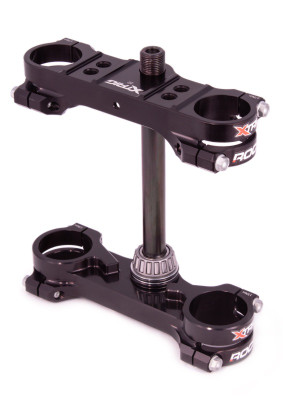 XTrig ROCS Tech Triple Clamp for GasGas MC 65, Husqvarna TC 65, KTM 65 SX – Black (Part Number 501220600601)
