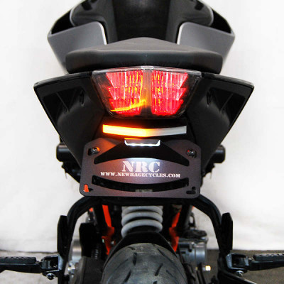 New Rage Cycles 17-22 KTM 390 Fender Eliminator Kit - PowerSports LED Turn Signal Integration