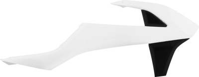 POLISPORT Radiator Cover for KTM EX/SX/XC (2016-2019) – Part Number 8417800004, White and Black