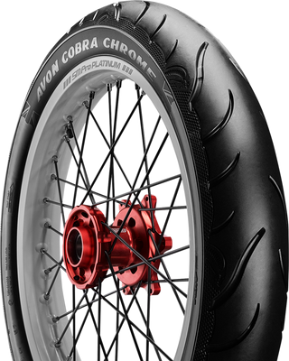 AVON Cobra Chrome AV91 Front Tire - 130/70R18 63H for Power Cruisers and Touring Motorcycles