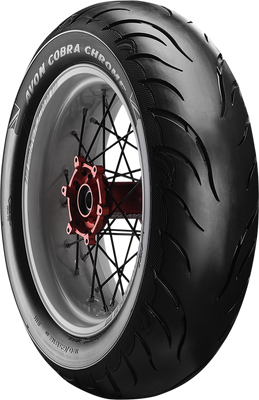 AVON Cobra Chrome AV92 Rear Motorcycle Tire - 140/90B16 - 77H, Enhanced Traction and Stability