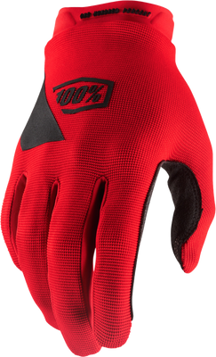100-Percent Ridecamp Gloves Red Large – Durable MTB and Trail Riding Gloves with Grip & Tech Integration