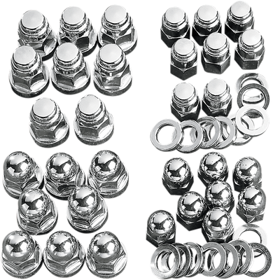 DRAG SPECIALTIES MK235 Acorn Nut Set for Cylinder Base