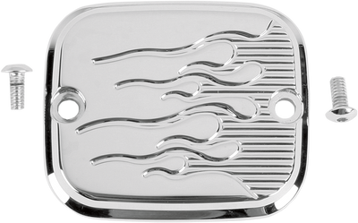 Joker Machine Front Brake Master Cylinder Cover - Flame Chrome 951019FC