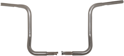 FAT BAGGERS INC. 1-1/4 inch EZ Install Round Top Handlebar - 14 inch Chrome (Part #903014)