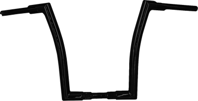 FAT BAGGERS INC. 1-1/2 inch EZ Install Flat Top Handlebar – 16 inch Black, Part Number 648016-B