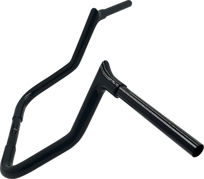 FAT BAGGERS INC. 1-1/4" EZ Install Pointed Top Handlebar - Reduced Reach - 13" - Black (Part Number 905013-B)