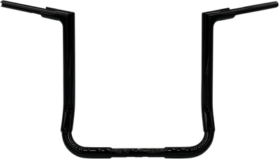 FAT BAGGERS INC. 1-1/2" EZ Install Flat Top Handlebar - 16" - Black (Part Number 605016-B)