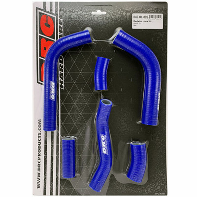 DRC D47-01-302 Radiator Hose Kit for Dirt Bikes - Durable Silicone with Smooth Inner Surface