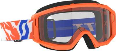 SCOTT Primal Youth Goggle Orange Clear – Impact-Resistant Kids' Motocross Goggles with NoFog Anti-Fog Technology