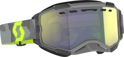 SCOTT Fury Snowcross Goggle Lt Gray/Nen Yellow Enhancer Yellow Chrome - Part 278605-7697335