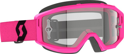 SCOTT Primal Goggle Pink/Black Clear Works - Medium Fit with Anti-Fog and Tear-Off Compatibility