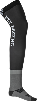 Fly Racing 350-0447S Knee Brace Socks – Black, Grey, and White, Small/Medium