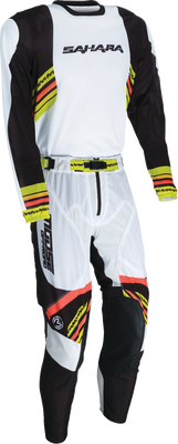 Moose Offroad Sahara Jersey - White/Black – XL, Part Number 2910-8776