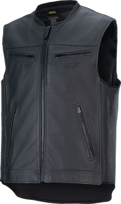 Alpinestars Tech-Air® 3 v2 Leather Airbag Vest – Black, 2XL (Part #6505225-10-XXL)