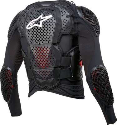 Alpinestars Bionic Tech v3 Jacket 2XL - Black, White & Red with Ventilated Chest and Back Protectors