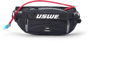 USWE Zulo Waist Pack 6L - Carbon Black for Mountain Biking and Powersports