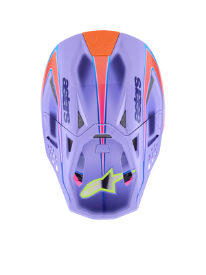 Alpinestars M10 Jett Lawrence R01 Helmet Purple/Pink Fluorescent/Yellow Fluorescent XL