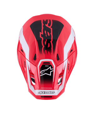 Alpinestars SM7 Deed Helmet Red, Black & White Glossy Large
