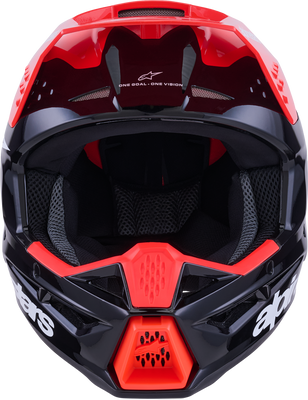 Alpinestars SM3 Radium Helmet Black/Red Fluo/White Glossy, Part Number 8300826-1553-S