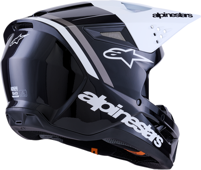 Alpinestars SM3 Radium Helmet Black/White/Grey Glossy 2X