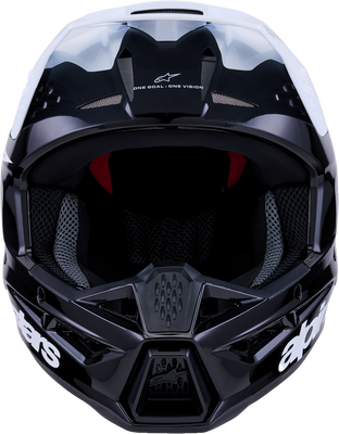 Alpinestars SM3 Radium Helmet Black/White/Grey Glossy 2X
