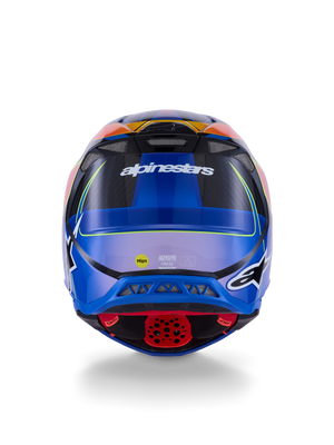 Alpinestars Supertech S M10 Era Helmet Blu/Rd/Ylw Fluo Glossy (Part #8301223-7356-XXL)