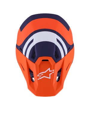 Alpinestars SM7 Core Helmet Orange/Blue Matte 2X - Motorcycle Helmet with Advanced Safety Features