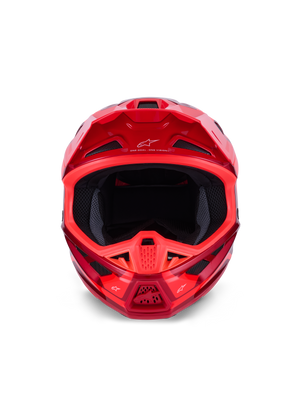 Alpinestars SM7 Core Helmet Red Glossy XL – Full-Face Motorcycle Helmet for Optimal Safety and Comfort