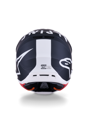 Alpinestars SM7 Dasher Helmet Black/White Matte XS - Motorcycle Protective Gear