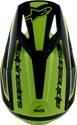 Alpinestars SM3 Heat Helmet Yellow Fluo/Black Glossy Medium – Advanced Off-Road Safety and Comfort