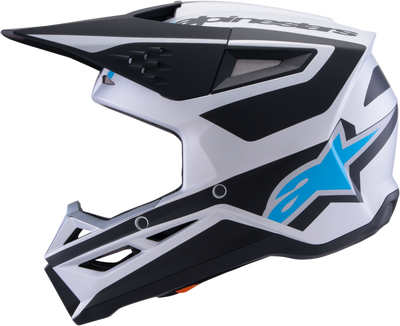 Alpinestars SM3 Heat Helmet Silver/Blue/Black Matt - Size XXL